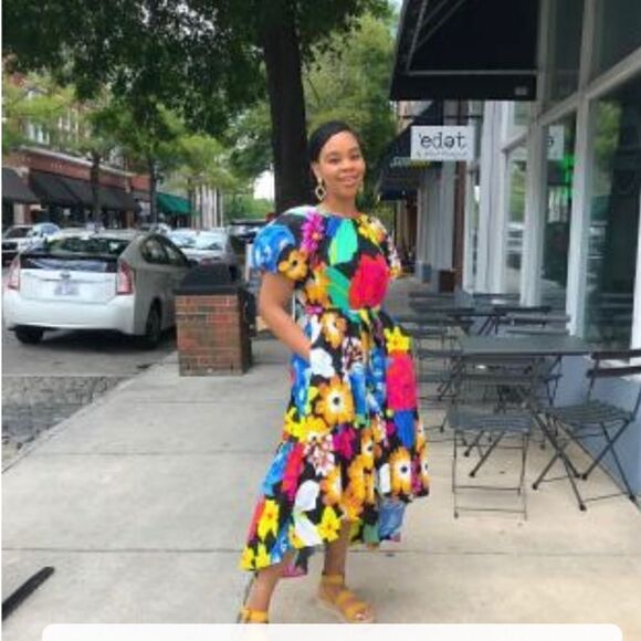 🆕 CHRISTOPHER JOHN ROGERS Multi🌸HighLow HEM Sz S - Picture 3 of 6